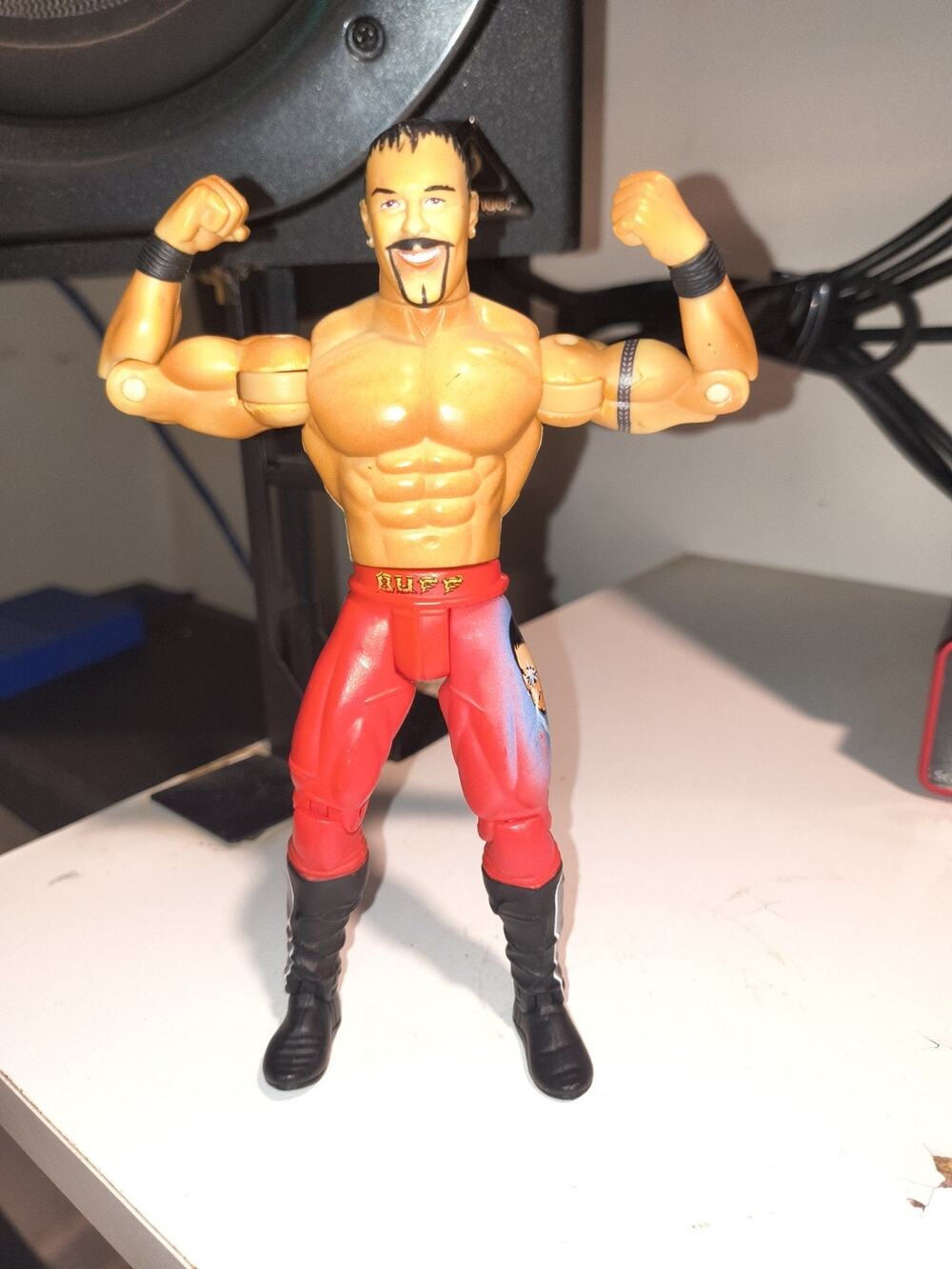 WWE WCW Buff Bagwell TOY BIZ Wrestling Action Figure Power Slam Wrestler Series
